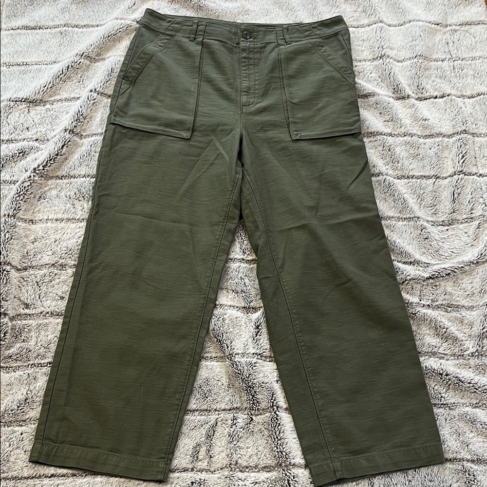 J. Crew Women's Olive Cargo Pants